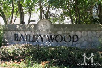 Baileywood subdivision in Naperville, IL