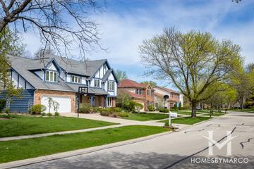 Columbia Estates subdivision in Naperville, IL