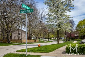 Columbia Estates subdivision in Naperville, IL