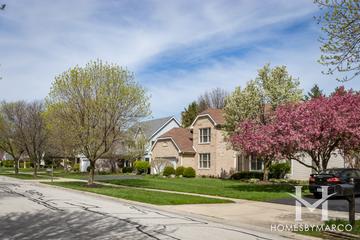 Edgewood subdivision in Naperville, IL