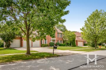 Olesen Estates subdivision in Naperville, IL
