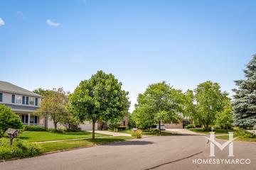 Olesen Estates subdivision in Naperville, IL