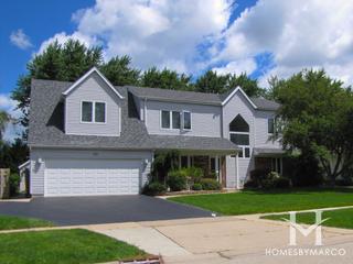 Strathmore Lake subdivision in Buffalo Grove, IL