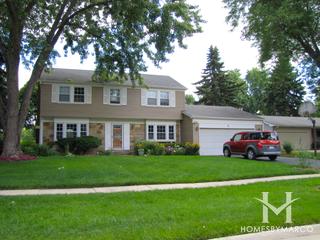 Strathmore Lake subdivision in Buffalo Grove, IL