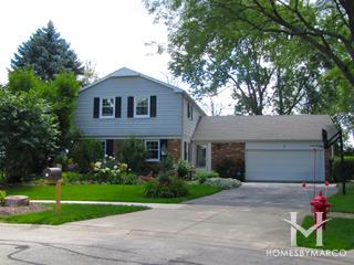 Strathmore Lake subdivision in Buffalo Grove, IL