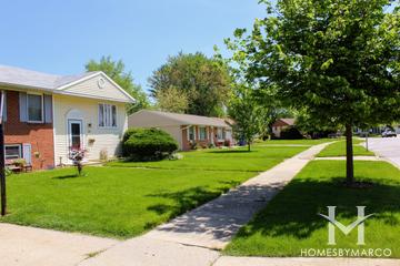 Heritage subdivision in Aurora, IL