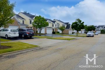 Deerpath Lake subdivision in Palatine, IL