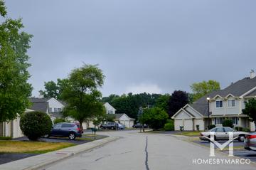 Deerpath Lake subdivision in Palatine, IL