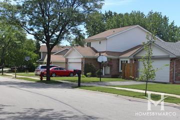 Meadow Lake subdivision in Palatine, IL