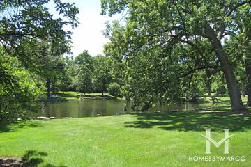 Tangley Oaks subdivision in Lake Bluff, IL