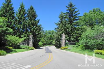 Tangley Oaks subdivision in Lake Bluff, IL