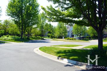 Hidden Ridge subdivision in Highland Park, IL