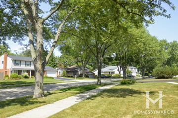 Heathercrest subdivision in Northbrook, IL