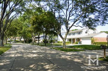 Heathercrest subdivision in Northbrook, IL