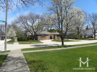 Sunset Fields subdivision in Northbrook, IL