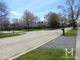 Sunset Fields subdivision in Northbrook, IL
