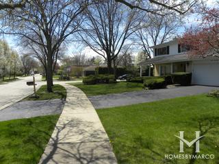 Sunset Fields subdivision in Northbrook, IL