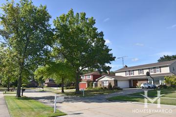 Sutton Point subdivision in Northbrook, IL