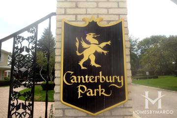 Canterbury Park subdivision in Glenview, IL