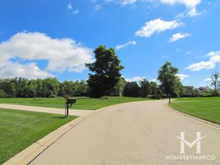 Creekside subdivision in Green Oaks, IL