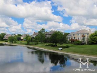 Lake Somerset subdivision in Green Oaks, IL