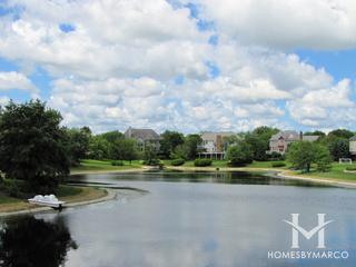 Lake Somerset subdivision in Green Oaks, IL