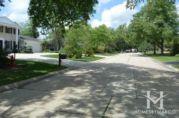 Brittany Hills subdivision in Highland Park, IL