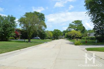 Brittany Hills subdivision in Highland Park, IL