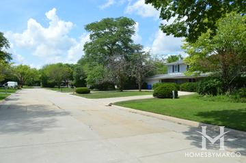 Brittany Hills subdivision in Highland Park, IL