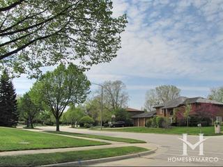 Centennial Park subdivision in Highland Park, IL