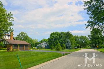 Woodland Estates subdivision in Hawthorn Woods, IL