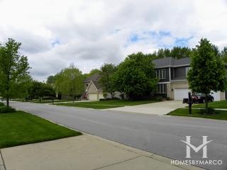 Glenmoor subdivision in Algonquin, IL