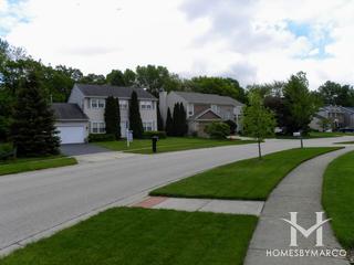 Hampton Woods subdivision in Algonquin, IL