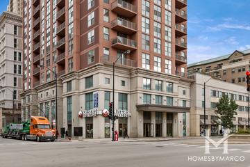 State Place Tower building in the Loop neighborhood of Chicago, IL