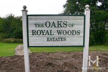 Royal Woods Estates subdivision in Crystal Lake, IL