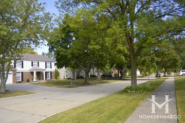 Williamsburg subdivision in Northbrook, IL