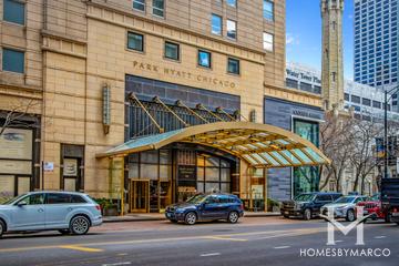 Park Tower Condos building in the Streeterville neighborhood of Chicago, IL