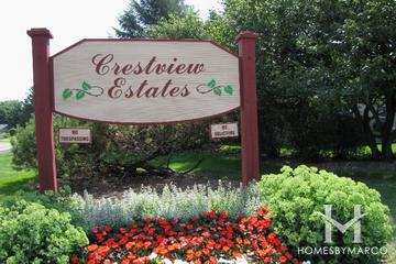Crestview Estates subdivision in Wauconda, IL