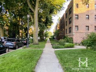 The Saxony building in Evanston, IL