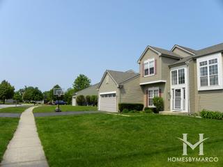 Evergreen Ridge subdivision in Lake in the Hills, IL