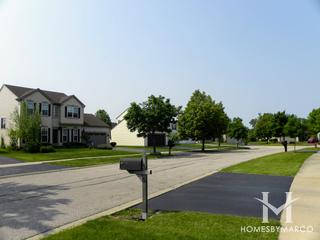 Evergreen Ridge subdivision in Lake in the Hills, IL
