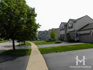 Evergreen Ridge subdivision in Lake in the Hills, IL