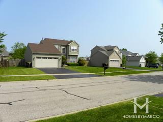 Evergreen Ridge subdivision in Lake in the Hills, IL