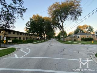 Maple Crest subdivision in Mount Prospect, IL
