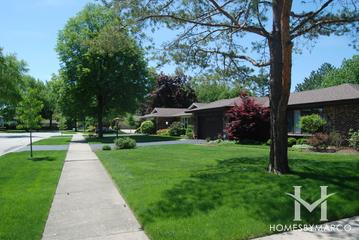 Windsor Estates subdivision in Mount Prospect, IL