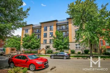 Cortland Towers building in the Logan Square neighborhood of Chicago, IL