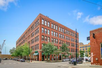 Green Street Lofts building in the West Loop neighborhood of Chicago, IL