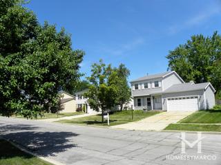 Settlers Lake subdivision in Streamwood, IL