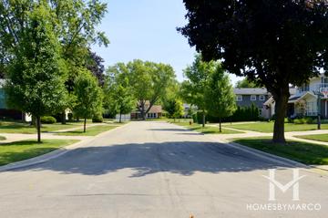 Kenilwicke subdivision in Palatine, IL