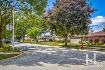 Brookwood subdivision in Wood Dale, IL
